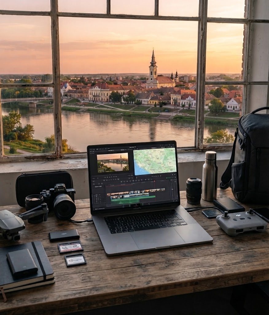 Oprema za rad - kamera, dron, laptop